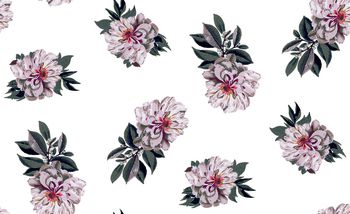 清爽底花卉印花华亿平台图片