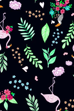 清爽底花卉印花华亿平台图片