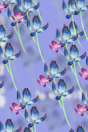 花瓣印花华亿平台图片