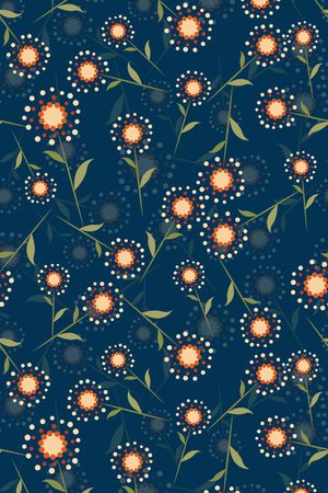 黑底花卉印花华亿平台图片