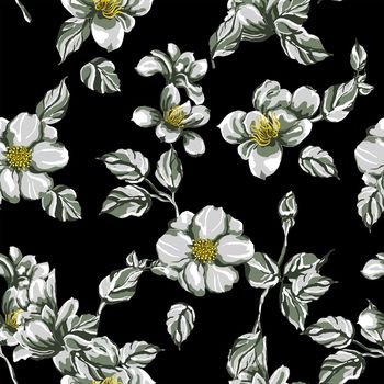 玫瑰花印花华亿平台图片