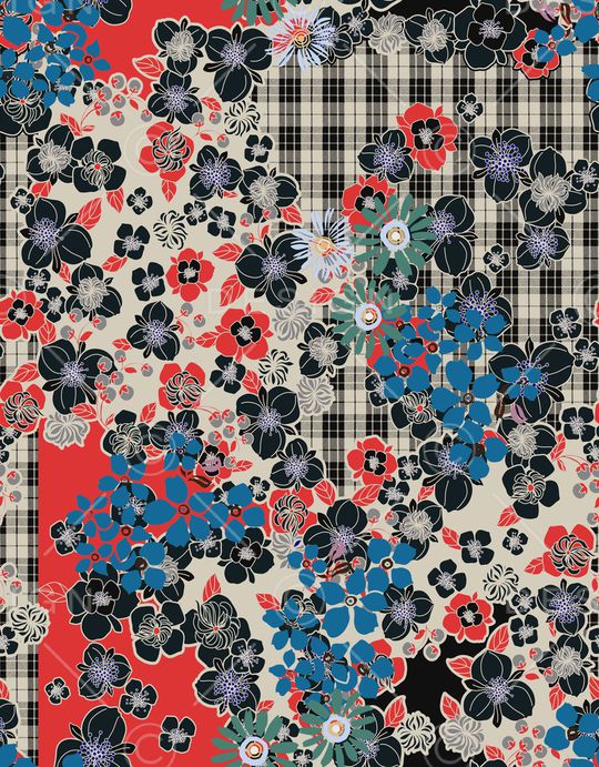 线条印花华亿平台图片