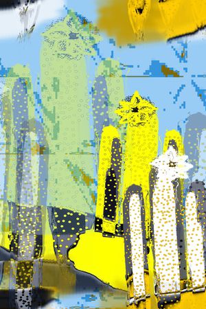 抽象印花华亿平台图片