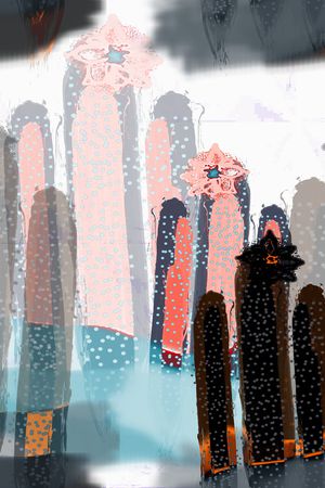 抽象印花华亿平台图片