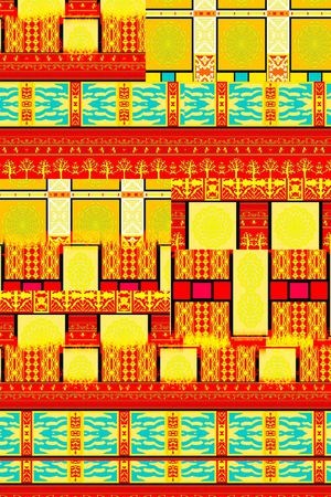 复古印花华亿平台图片