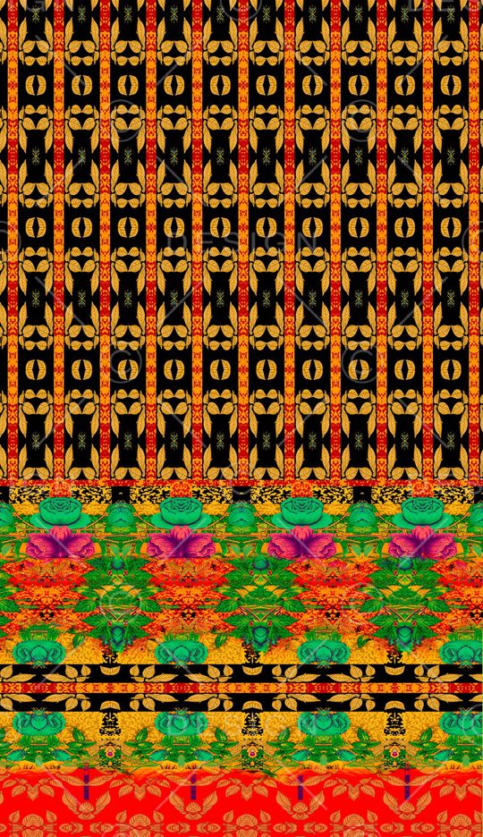 复古印花华亿平台图片