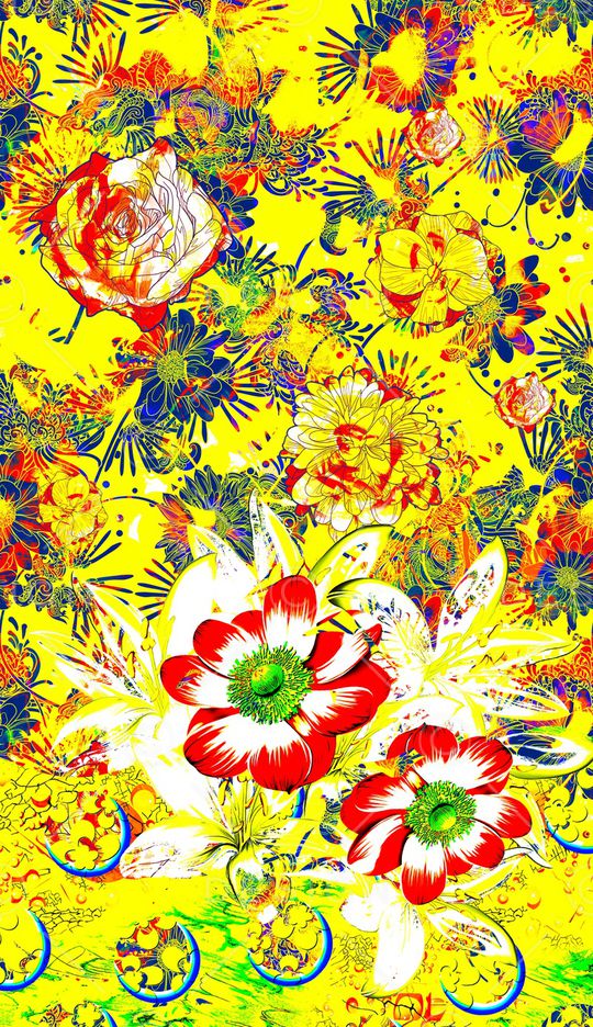 植物印花华亿平台图片