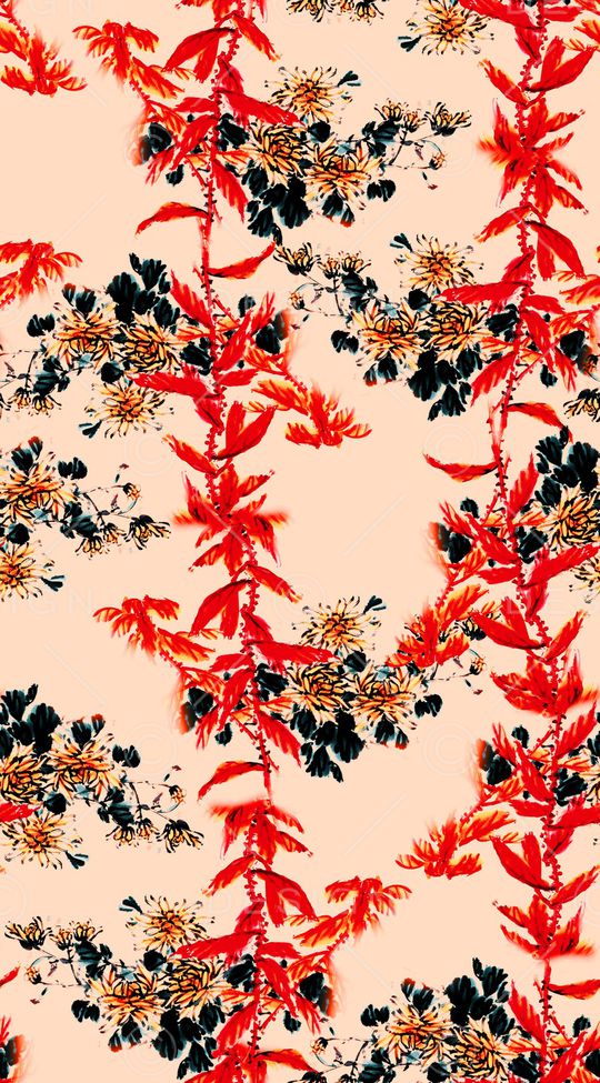 植物印花华亿平台图片