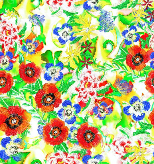 植物印花华亿平台图片