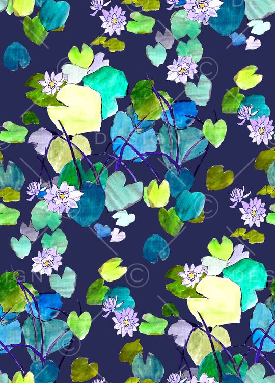 荷花印花华亿平台图片