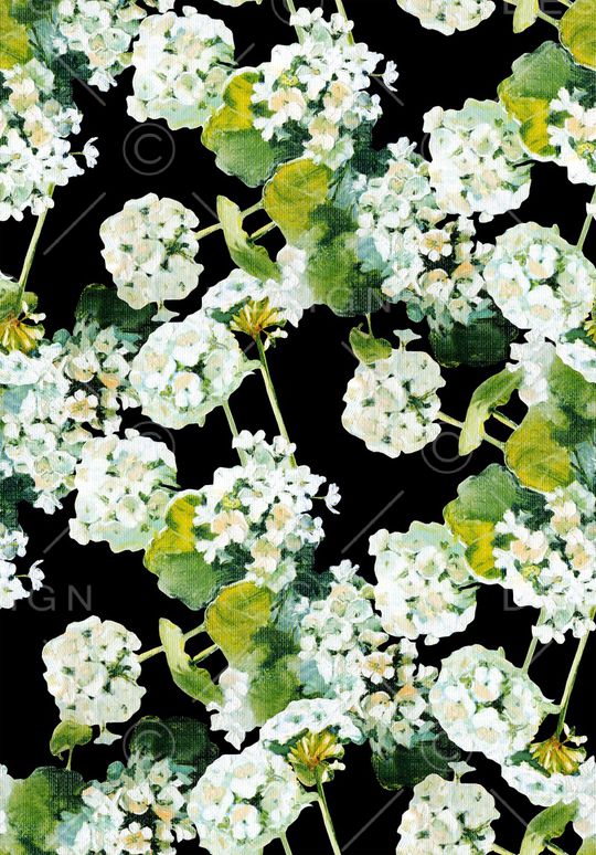 绣球花印花华亿平台图片