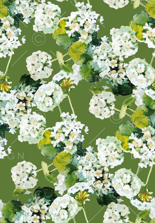 绣球花印花华亿平台图片