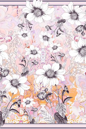 手绘印花华亿平台图片