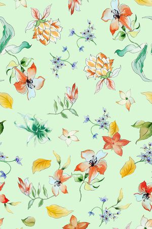 绿植树叶印花华亿平台图片