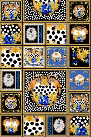 格子印花华亿平台图片