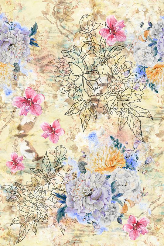 线条印花华亿平台图片