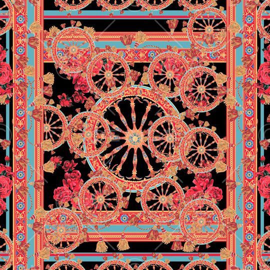 方巾印花华亿平台图片