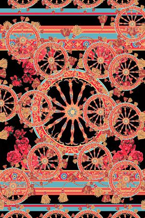 方巾印花华亿平台图片