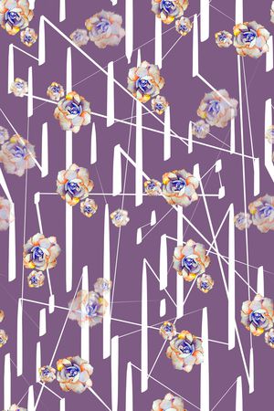 线条印花华亿平台图片