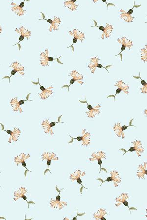 手绘花卉印花华亿平台图片