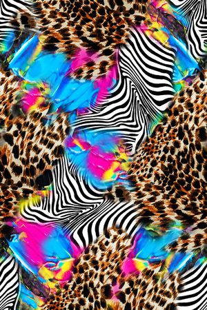 洋阳---动物纹印花华亿平台图片