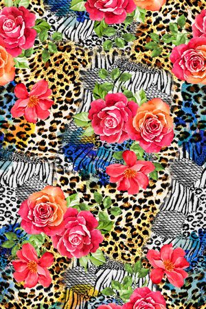 洋阳---动物纹印花华亿平台图片