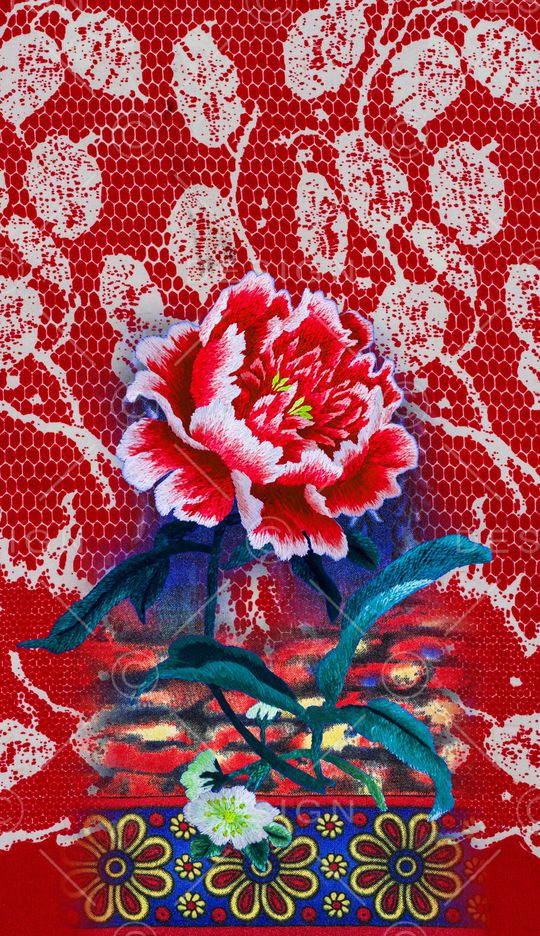 清爽印花华亿平台图片