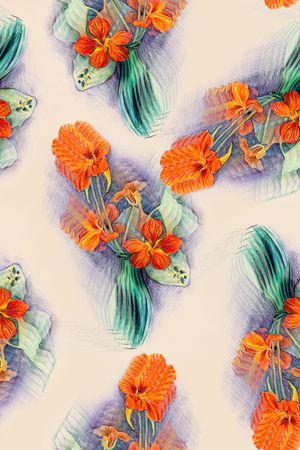 手绘印花华亿平台图片