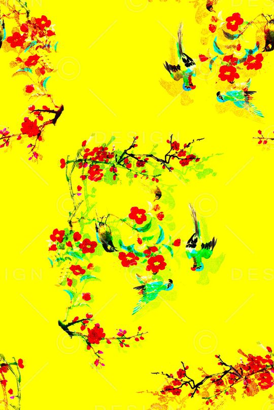 手绘印花华亿平台图片