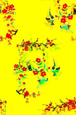 手绘印花华亿平台图片