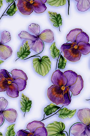 手绘印花华亿平台图片