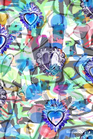 抽象印花华亿平台图片