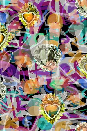 抽象印花华亿平台图片