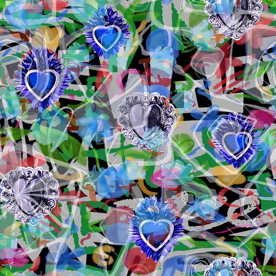 抽象印花华亿平台图片