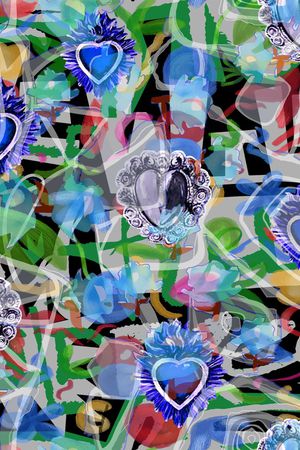 抽象印花华亿平台图片