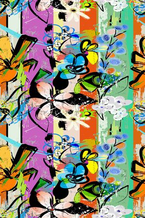 抽象印花华亿平台图片