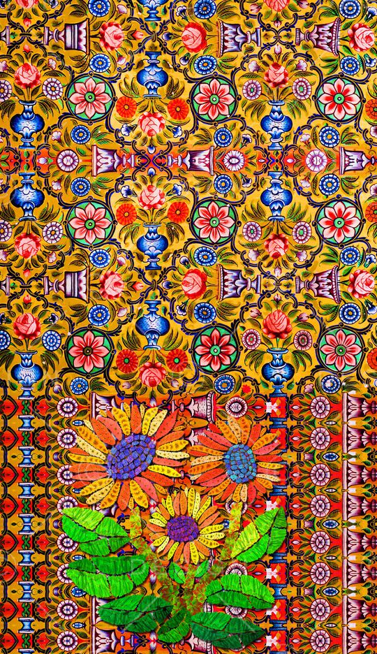 复古印花华亿平台图片