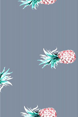 黑白条纹印花华亿平台图片