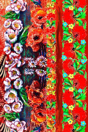 复古印花华亿平台图片