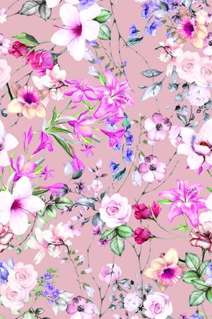 满版散花印花华亿平台图片