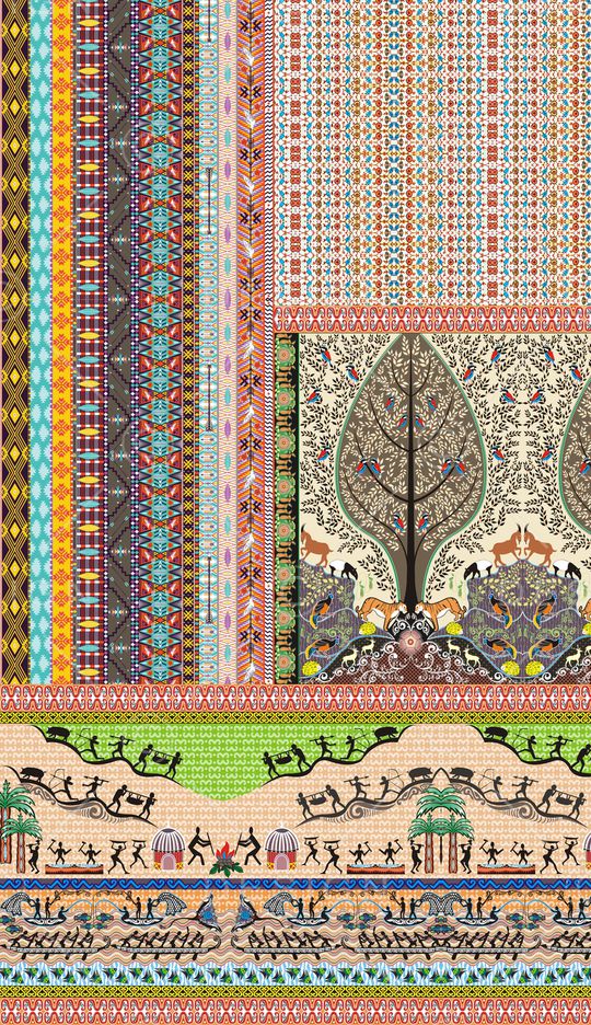 波西米亚印花华亿平台图片