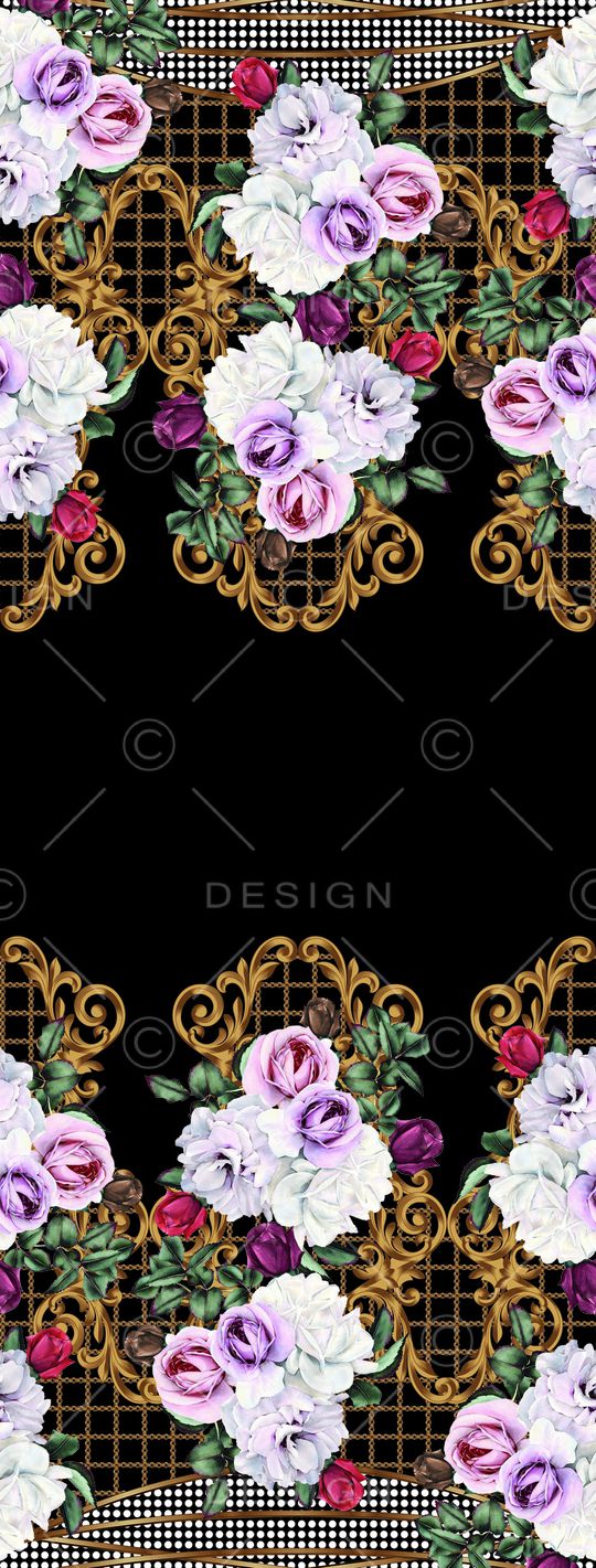 满版散花印花华亿平台图片