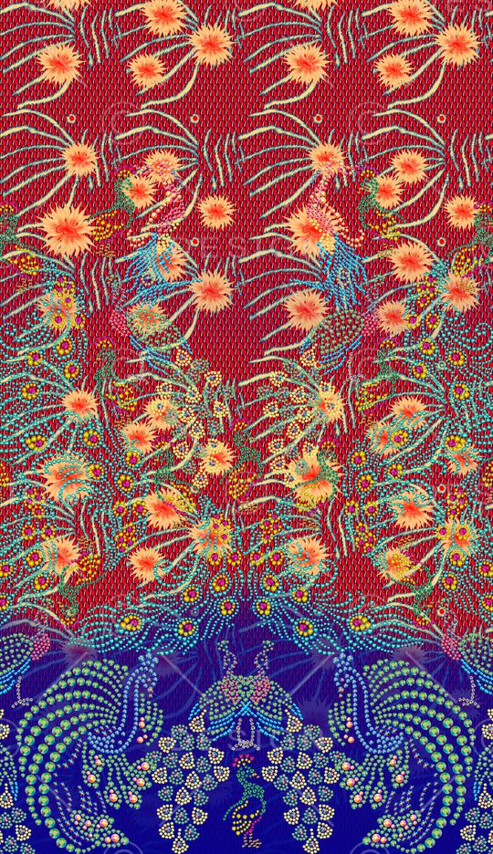 复古印花华亿平台图片