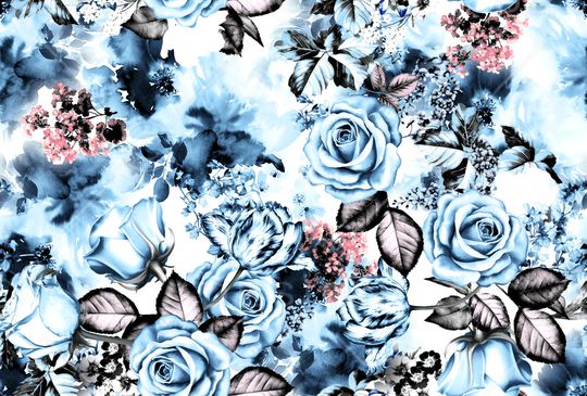 满版散花印花华亿平台图片