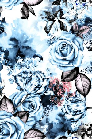 满版散花印花华亿平台图片