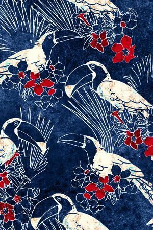 满版散花印花华亿平台图片