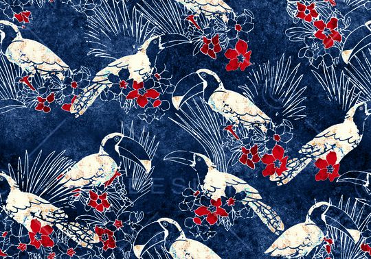 满版散花印花华亿平台图片