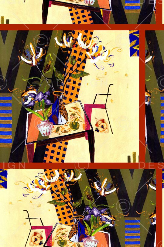 抽象印花华亿平台图片