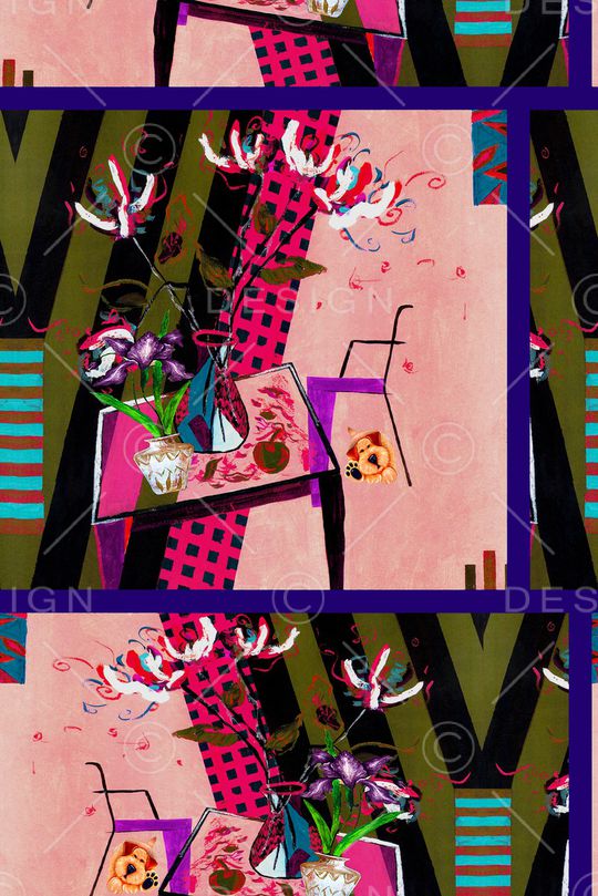 抽象印花华亿平台图片