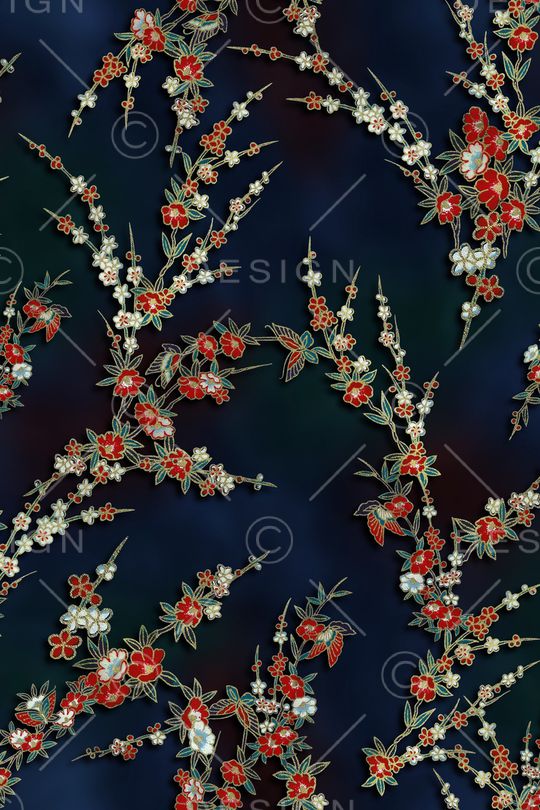 树枝印花华亿平台图片